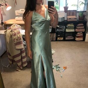 Birdy Grey Sage Satin Size Medium- Altered